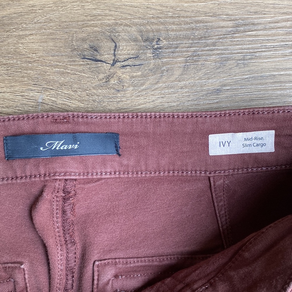 Mavi Ivy Slim Cargo Pants Mid Rise size 27 - Picture 5 of 16